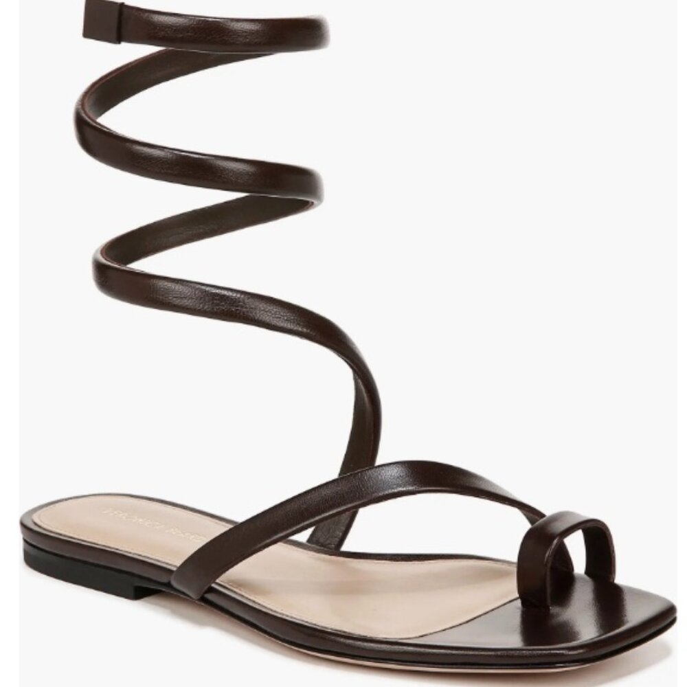 Veronica Beard Allura  Gladiator Sandal Cocoa - Size 8.5